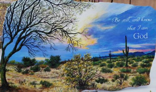 Bible Verse on Flagstone